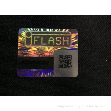 Anti-fake QR Code 3D Hologram Label Sticker